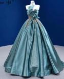 שמלות כלה עם חרוזים ירוקים של שרין היל 2022 שרוך קשת שמלת כלה יוקרתית hm67417 שמלות כלה בהתאמה אישית
