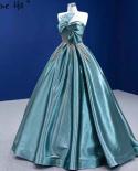 Serene Hill Green Beaded  Wedding Dresses 2022 Bow Lace Up Highend Bridal Dress Hm67417 Custom Made  Wedding Dresses