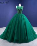 Serene Hill vert Aline haut de gamme robes de soirée robes sans manches perlées pour les femmes fête Hm67237 robes de soirée