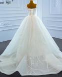 Serene Hill Ivory Luxury With Train Wedding Dresses 2023 Sparkle Beading Lace Sleeveless  Bridal Dress Hm67236wedding Dr