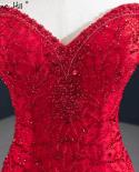 בתולת ים אדומה שמלות ערב יוקרתיות מחוץ לכתף חרוזים יהלום שמלה רשמית שלווה היל hm67150 שמלות ערב