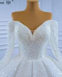 Serene Hill White Ball Gown Lace Up Highend Luxury Wedding Dresses Beaded Tassel  Bridal 2022 Hm67276 Custom Made  Weddi