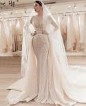 Serene Hill musulman ivoire avec Train robes de mariée 2023 luxe sirène élégante perlée robe de mariée Ha2478 sur mesure