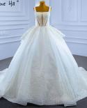 Serene Hill White Luxury Highend Wedding Dresses  Beaded Pearls Sleeveless Bridal Dress Hm67266 Custom Made  Wedding Dre