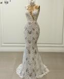 Serene Hill White Mermaid  Evening Dresses  Long Sleeves Beading Highend Formal Dress Design Hm67195  Evening Dresses