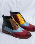 High Quality Men Ankle Boot Fashion Famous Brand Cowboy Boots Chelsea Zipper Boot  Original Classic Men Boots Luxury Des