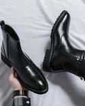 Winter Elegant Chelsea Boots Men Shoes Slip On Dress Formal  Mens Cowboy Boots Men Pointed Luxury Goods Luxury Designer 