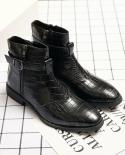 Men Chelsea Boots Grace Ankle Boots Pointed Fashion Leather Boots Side Zipper Classic Retro British Style Luxury Designe