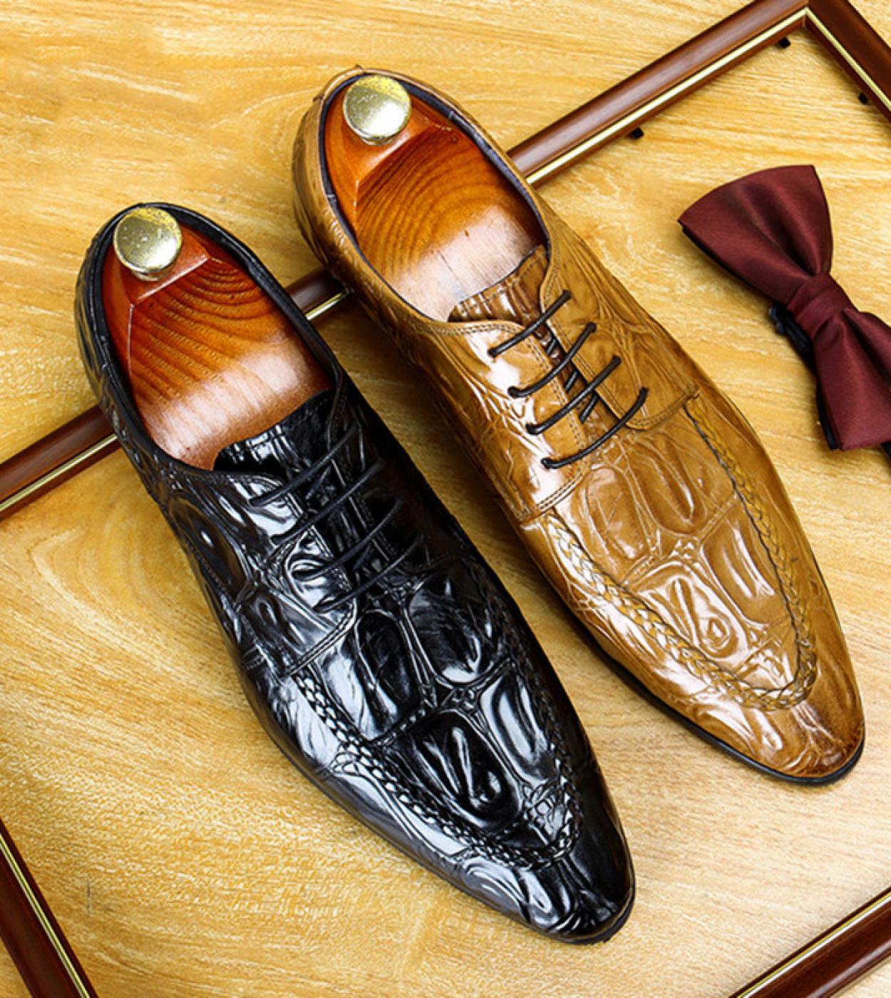 Zapatos piel sales de cocodrilo hombre