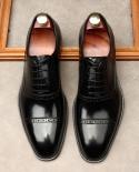 2023 Spring Luxury Mens Dress Shoes Genuine Leather Designer Quality New Style Oxfords Work Business Wedding Shoes For 