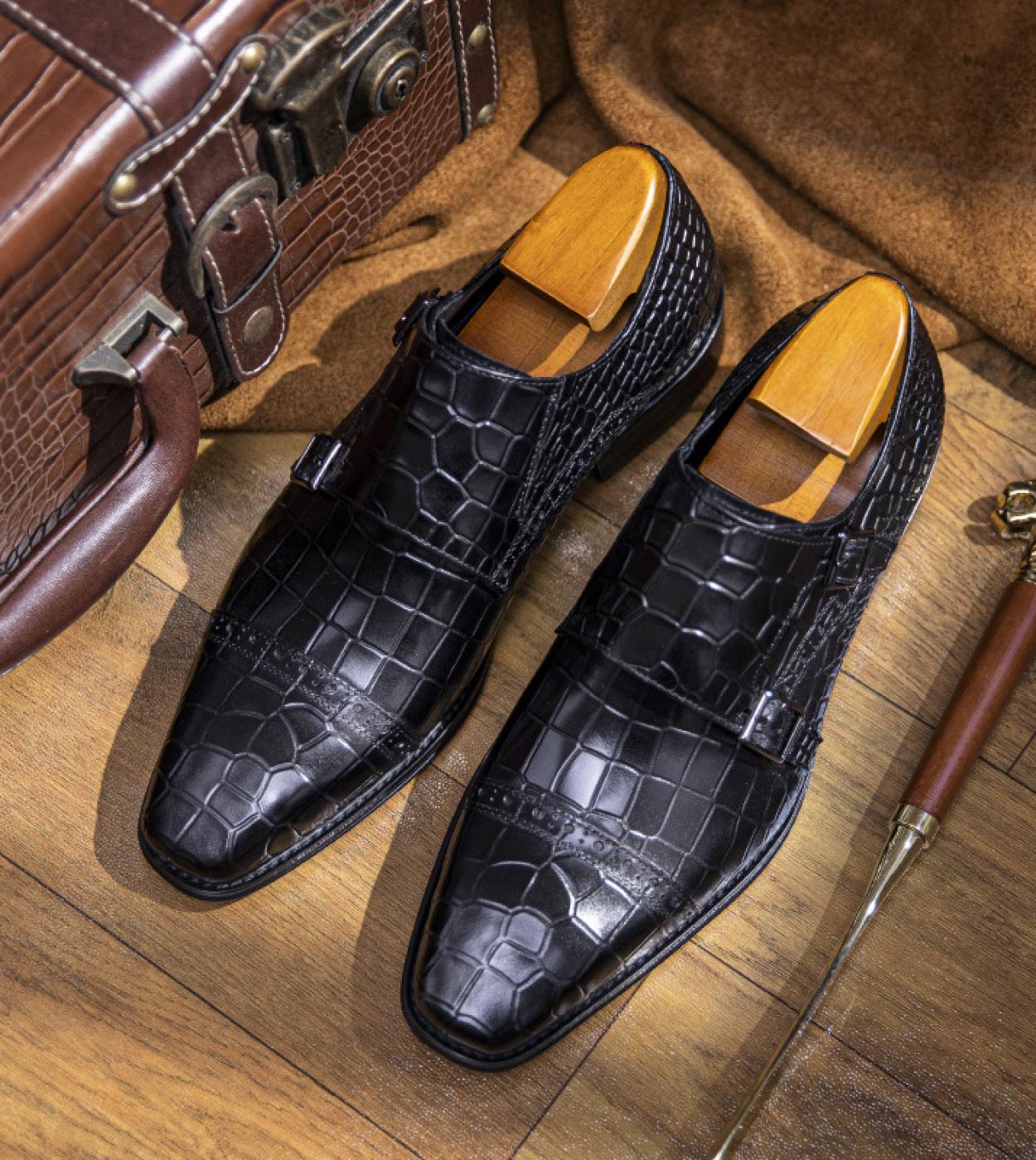 US 105.86 Mens Formal Leather Shoes Luxury Designer Genuine