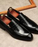 Luxury Men Italian Dress Loafers Shoes Genuine Leather Designer New Oxford Elegant Black Wedding Formal Business Shoes F