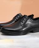Cheap Casual Leather Business Shoes For Man 2023 Summer New Style Soft Pu Leather Quality  Laces Up Man Dress Work Socia