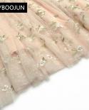 Dresses For Women 2022 Elegant High Quality Autumn Mesh O Neck Long Sleeve Flower Embroidery Elegant Party Vintage Maxi 