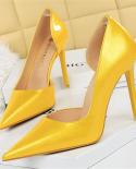Yellow High Heels Wedding  Yellow Stiletto Party Shoes  Yellow Bridal Shoes Wedding  Pumps  