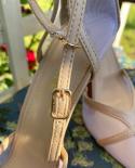Women Summer 10cm High Heels Stripper Sandals Lady Stripper Mesh Strappy Footwear Sandles Wedding Bridal Heels Pleaser S