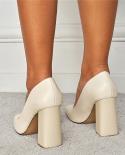 2023 Elegant Women 10cm High Heels Pumps Lady  Purple Square Block Heels Nightclub Catwalk quality Party Shoes Plus Siz