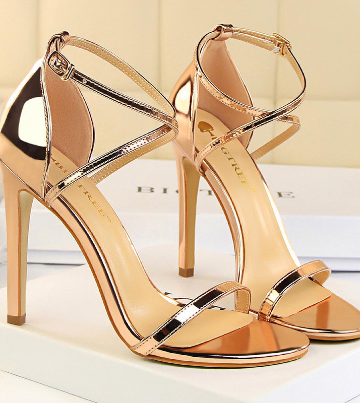 31 87 US Sandalias de tac n para mujer fetiche de verano 8cm