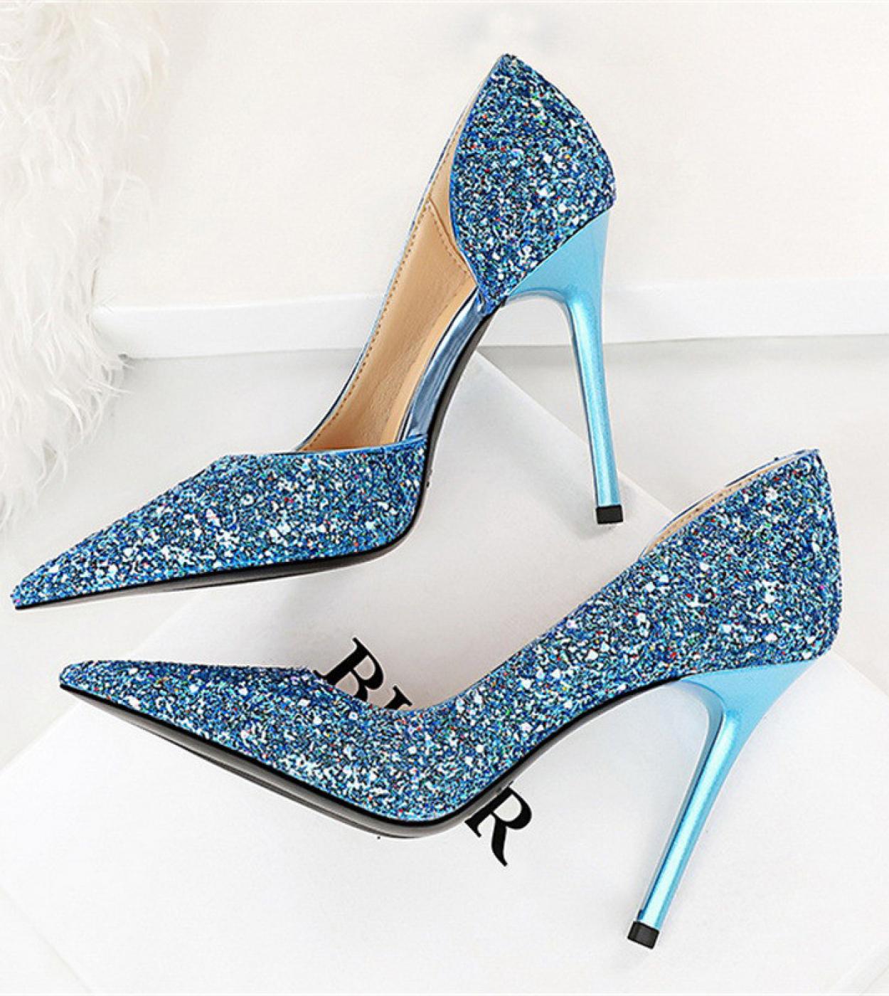 Blue and hotsell gold pumps