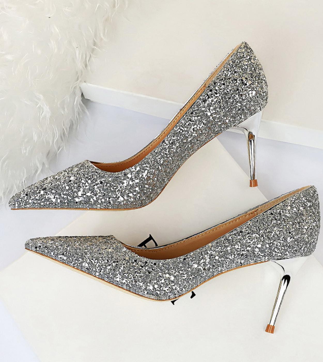 Zapatos plateados para 2025 mujer