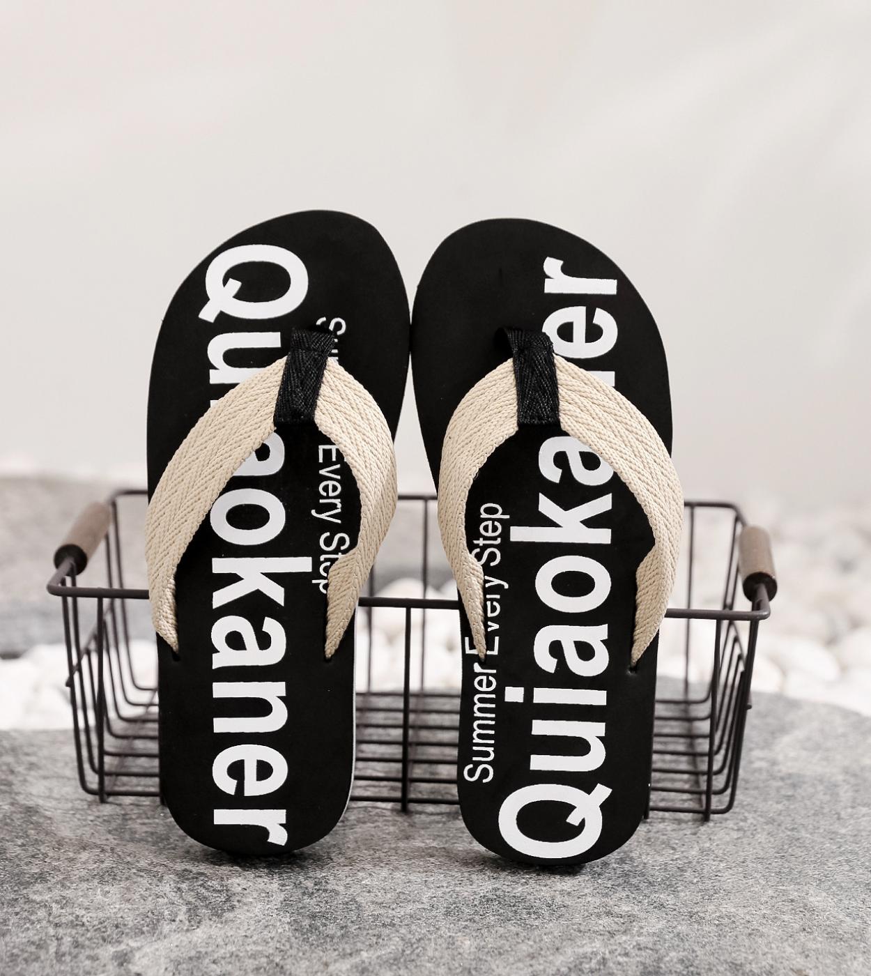 2023 חדש קיץ גברים כפכפי חוף נעלי בית סנדלים ללא החלקה בית chanclas כפכף בית מקורה נגד החלקה zapatos homb