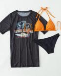 Blesskiss  3 Pieces Bikini Set With Shirt Women Swimsuit 2023 Summer Beach Wear Brazilian Bikini Women Swimwear Bathing 