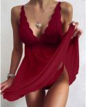 Women Nightdress  Lingerie Lace Satin Silk Sleepwear  Hot  Top Underwear Nightgown Babydolls Pajamas S5xl  Exotic Dresse