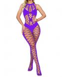 Crotchless  Body Stockings Exotic Pantyhose Perspective Backless Teddy Lingerie Babydoll Fishnet Tights Plus Size Underw