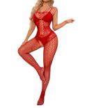  Body Stockings Mesh Hot  Lingerie Women Transparent Open Crotch Pantyhose Woman Fishnet Bodysuits Catsuit  Tights