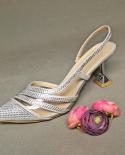 Qsgfc New Silver Simple And Comfortable Streamlined Pointed Shoes Fashionable And Versatile Party Ladies Shoes And Bag S