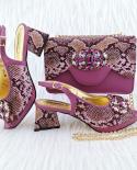 Shoes Bag  Heels  Pumps  Design Style Shoes Bag African Heels Wedding Party Pumps  