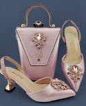 Shoe Bag Set  Qsgfc  Pumps  2023 Elegant Ladies Shoes Bag Set Color Pumps High Heels  