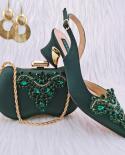 Matching Gold Shoe Bag Nigerian  Gold Shoes Matching Clutch Bag  New Fashion Gold  