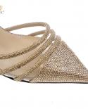 Qsgfc Nigeria New Italian Design Trendy Full Diamond Embellished High Heels Peach Color Womens Shoes And Party Wedding 