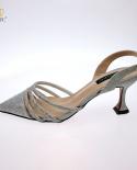 Qsgfc Nigeria New Italian Design Trendy Full Diamond Embellished High Heels Peach Color Womens Shoes And Party Wedding 