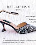 Qsgfc 2023 African Popular Colored Diamond Pointed Womens Shoes And Handle Bag Of Soft Anklet Design Wedding Party Shoe