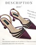 Qsgfc Nigeria New Pointed Toe Sequined Stiletto Pumps Dpurple Color Womens Shoes And Party Wedding Bag  Pumps