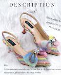 Qsgfc 2022 Newest Full Diamond Butterfly Accessories Decoration Party Elegant Rainbow Color Women Shoes And Bag Setwomen