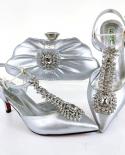 Qsgfc Lastest Noble And Elegangt Fashionable Special Style Ladies Shoes And Bag Set In Champagne Color For Party And Wed
