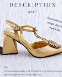 Qsgfc 2023 Newest Ins Style Gold Color Elegant High Heels Nigeria Popular Design African Ladies Shoes And Bag Set  Pumps