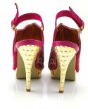 Fashion Noble Style Women Shoes Nigerian Ladies  High Heel Shoes With Purse For Party In Fuchsia Color  Pumps