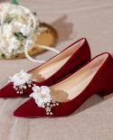 2023 Shoes Women High Heels Pointy Stilettos Fashion Sequined Bows Adorn Womens Shoes Wedding Shoes Bride
