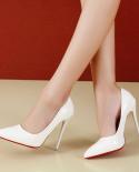 Large High Heeled Shoes Women Shallow Mouth Thin Heel Fashion Single Shoes Women New  Pointy 12cm Single Shoes Women