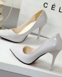 2022 New Fashion High Heels Women Pumps Thin Heel Classic White Red Nede Beige  Prom Wedding Shoes Blue Red Wine  Pumps