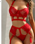 Ellolace Sensual Lingerie Woman Hot  Hollow Out Bra Lace Briefs Sets Push Up Underwire Exotic Costumes Porn Lace Underwe