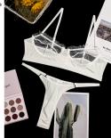  Women Intimate Transparent Bra Set  Ellolace Lingerie Womens Underwear  Lace  