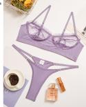  Women Intimate Transparent Bra Set  Ellolace Lingerie Womens Underwear  Lace  
