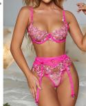 Beautiful Women Lingerie Pink   Pink Bra Lingerie Sets  Ellolace Underwear Set  Bra  Brief Sets  
