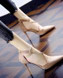 New Four Seasons Womens Suede High Heels Pumps Pointed Stiletto Fashion  Black Wedding Dress Shoes Nude Bridal Shoes  P