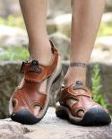 Super Leather Summer Shoes Men Fashion Sandals  Southern Polished Men Sandals  Mens Sandals  